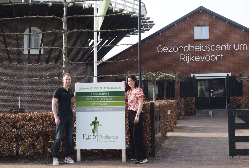 Ronny en Elle voor FysioChallenge vestiging in Rijkevoort
